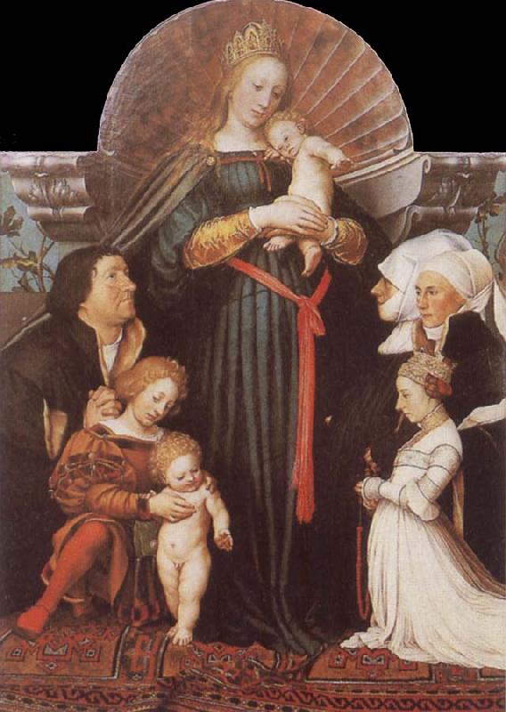 HOLBEIN, Hans the Younger Damstadt Madonna Germany oil painting art